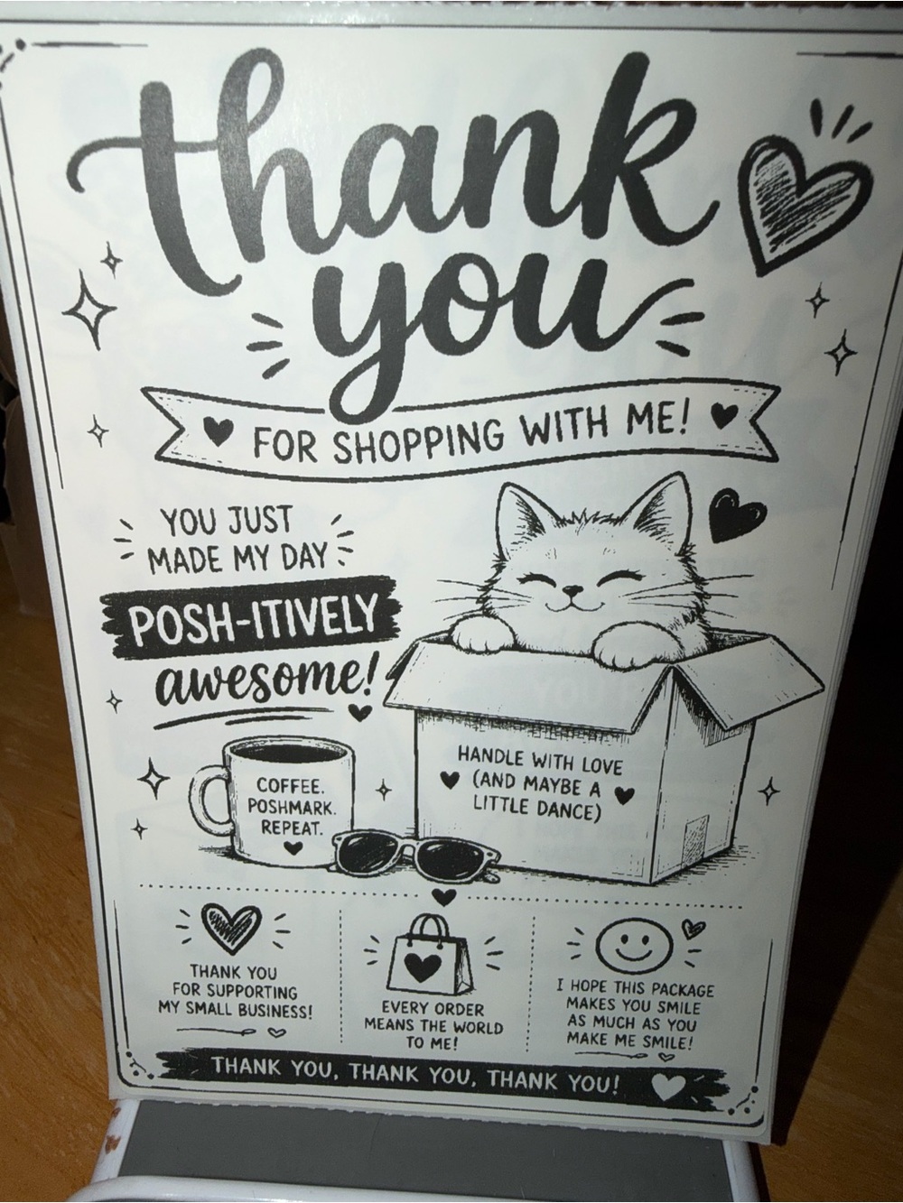 Thank You Cat- 50 count 4x6